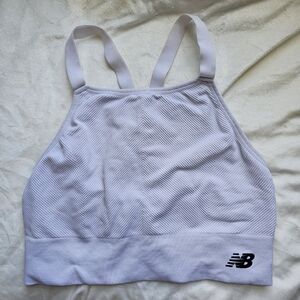 Racerback Sports Bra - White
